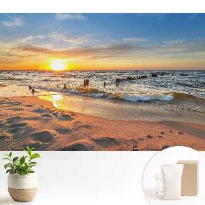 Tapeta do obývačky Západ slnka nad morom