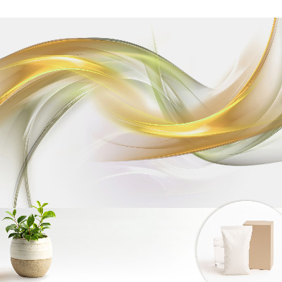 Luxusná tapeta s jemnými vlnitými líniami v tlmených odtieňoch