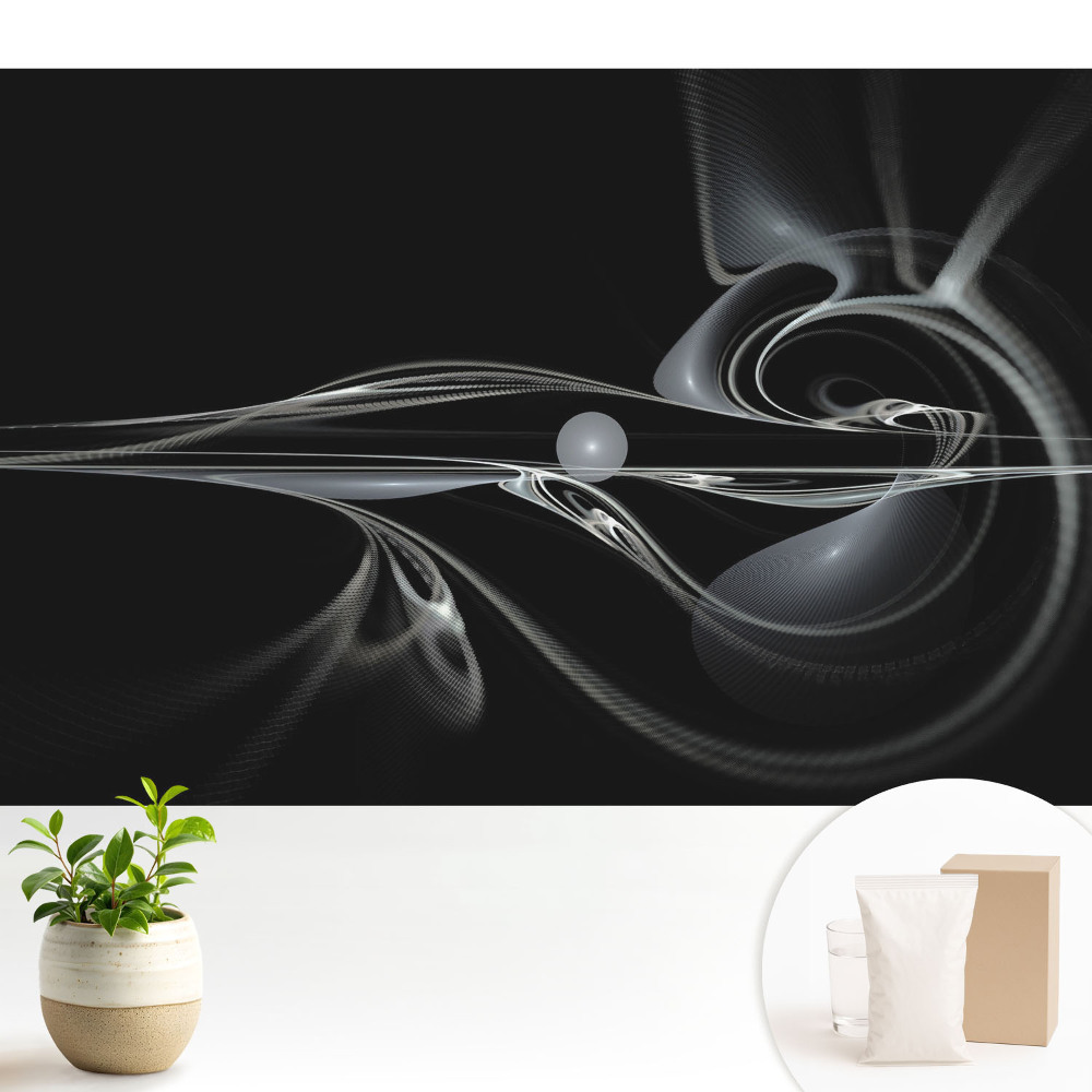 Tapeta do obývačky Moderné abstraktné plynulé línie