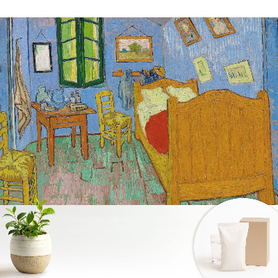 Tapeta s motívom rustikálnej izby a dreveného nábytku určená do obývačky