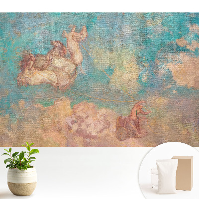 Luxusná tapeta Luxusné kone proti oblakom