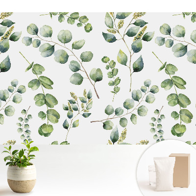 Tapeta na stenu Akvarelové listy rastlín opakujúci sa vzor