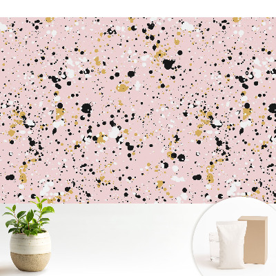 Tapeta Abstraktné škvrny na ružovom pozadí