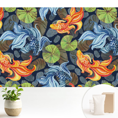 Tapeta na stenu s motívom kaprov koi