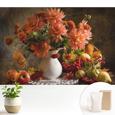 Tapeta do obývačky Kvety s ovocím