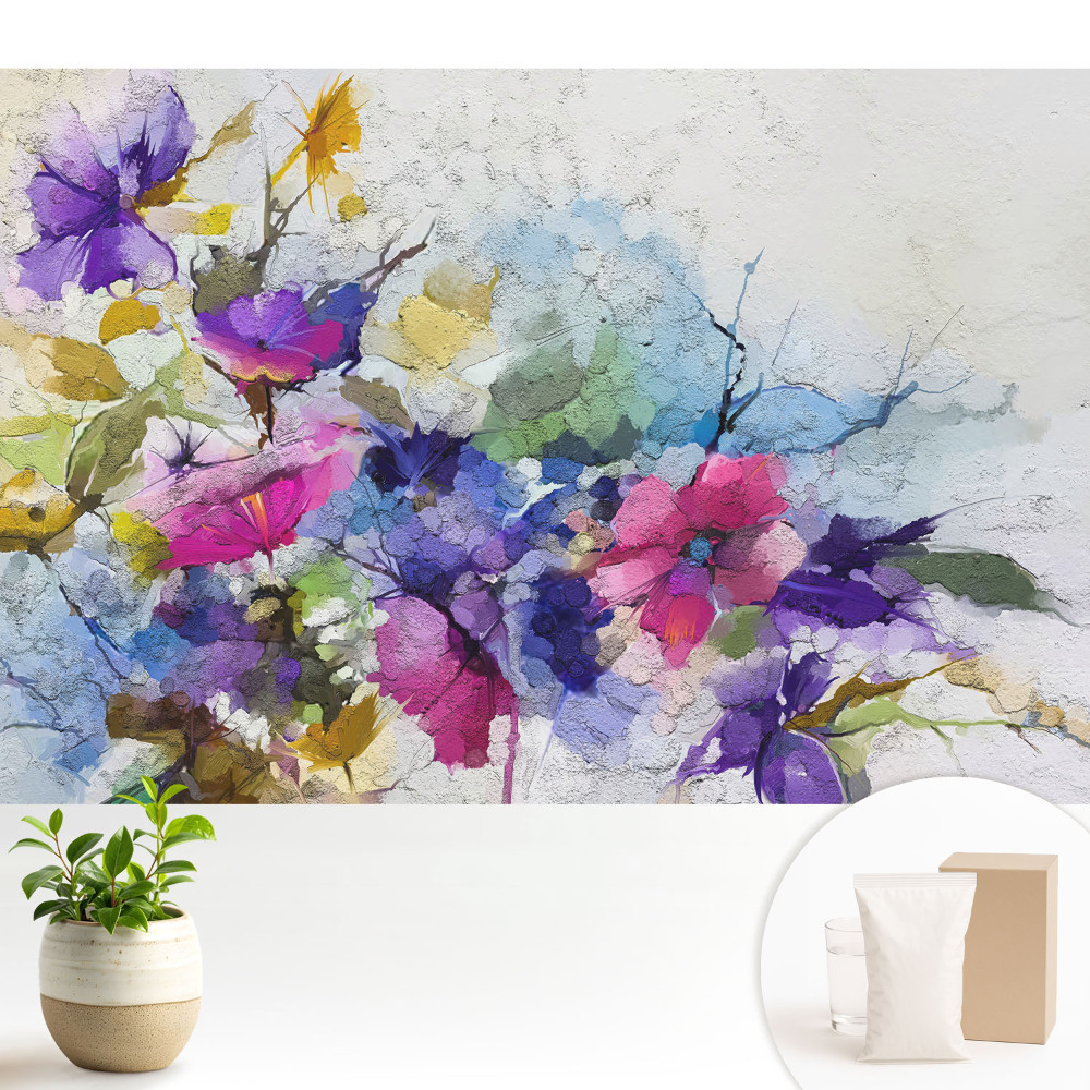 Tapeta Kvety v intenzívnych farbách