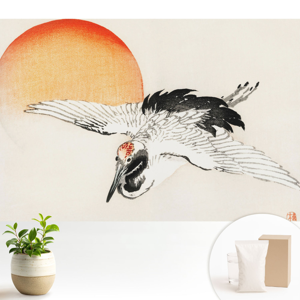 Tapeta do obývačky Jemný motív vtáka za letu