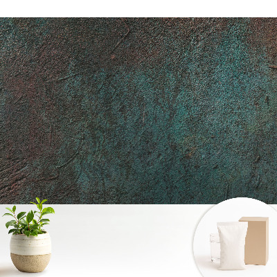 Tapeta do obývačky s motívom prírodných zemských textúr a vegetácie vytvárajúca hĺbku