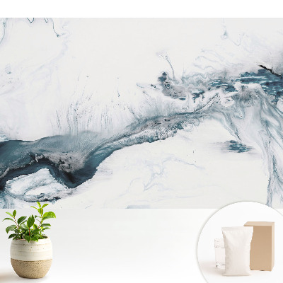 Luxusná tapeta s abstraktným motívom pohybu štetca a škvrnami