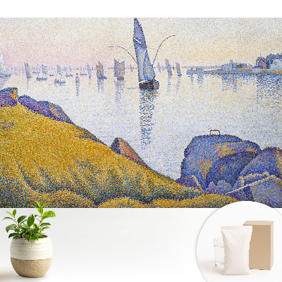 Luxusná tapeta Prímorská krajina s plachetnicami