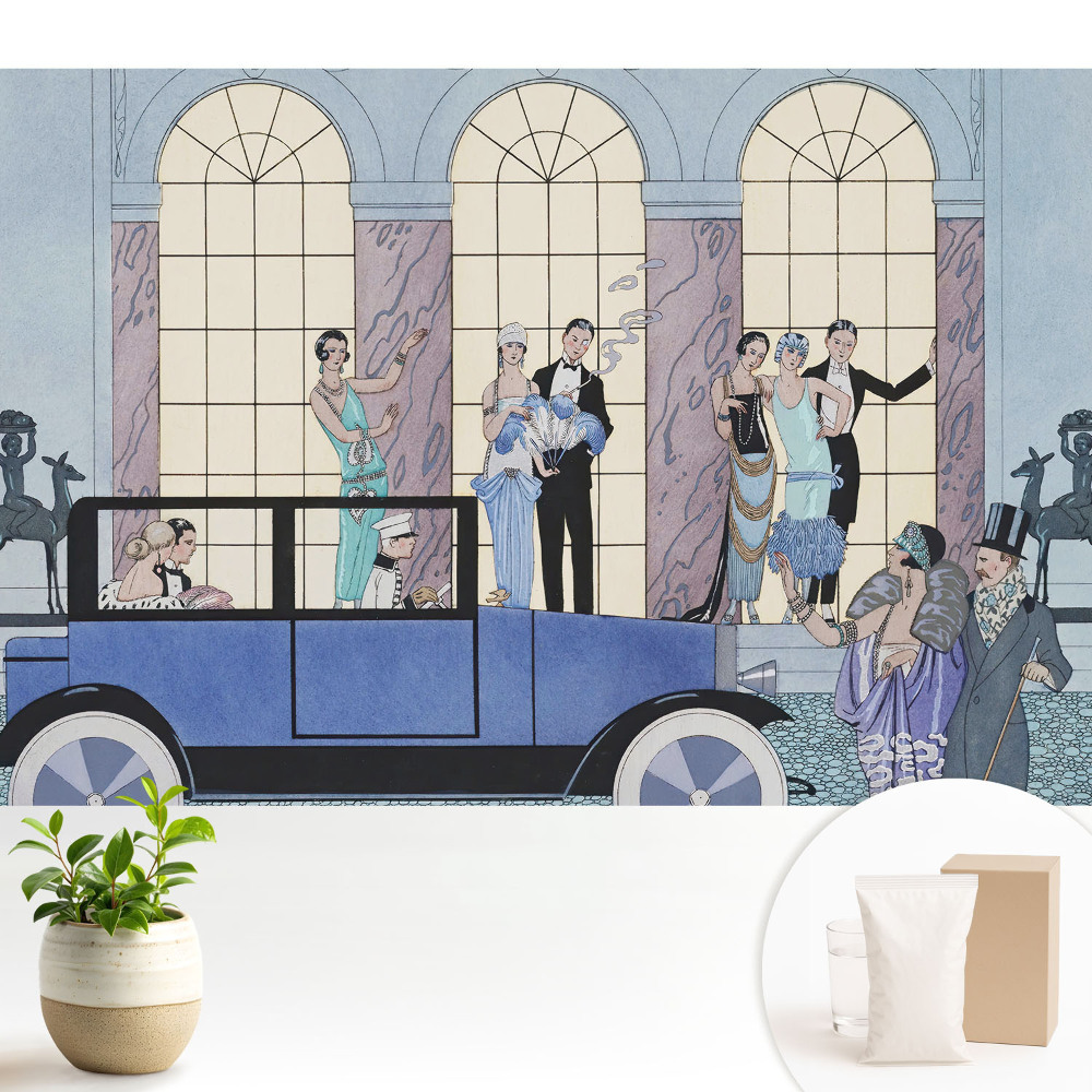 Tapeta do obývačky Štýlové oblečenie z 20. rokov 20. storočia, elegantné postavy