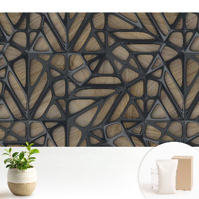 Tapeta s prelamovaným dreveným dekorom v modernom dizajne