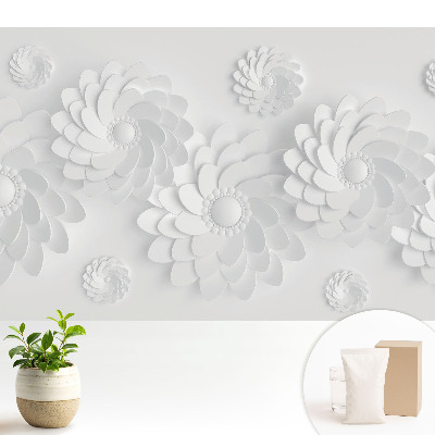 Tapeta do obývačky Kvetinové špirály v modernom štýle