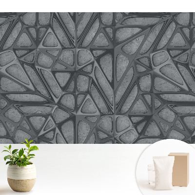 Tapeta na stenu s abstraktnou geometrickou štruktúrou