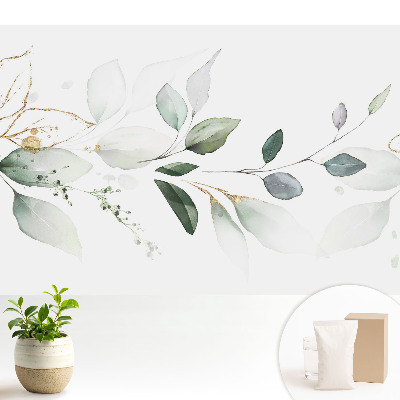 Tapeta na stenu Jemné listové kompozície v akvareloch