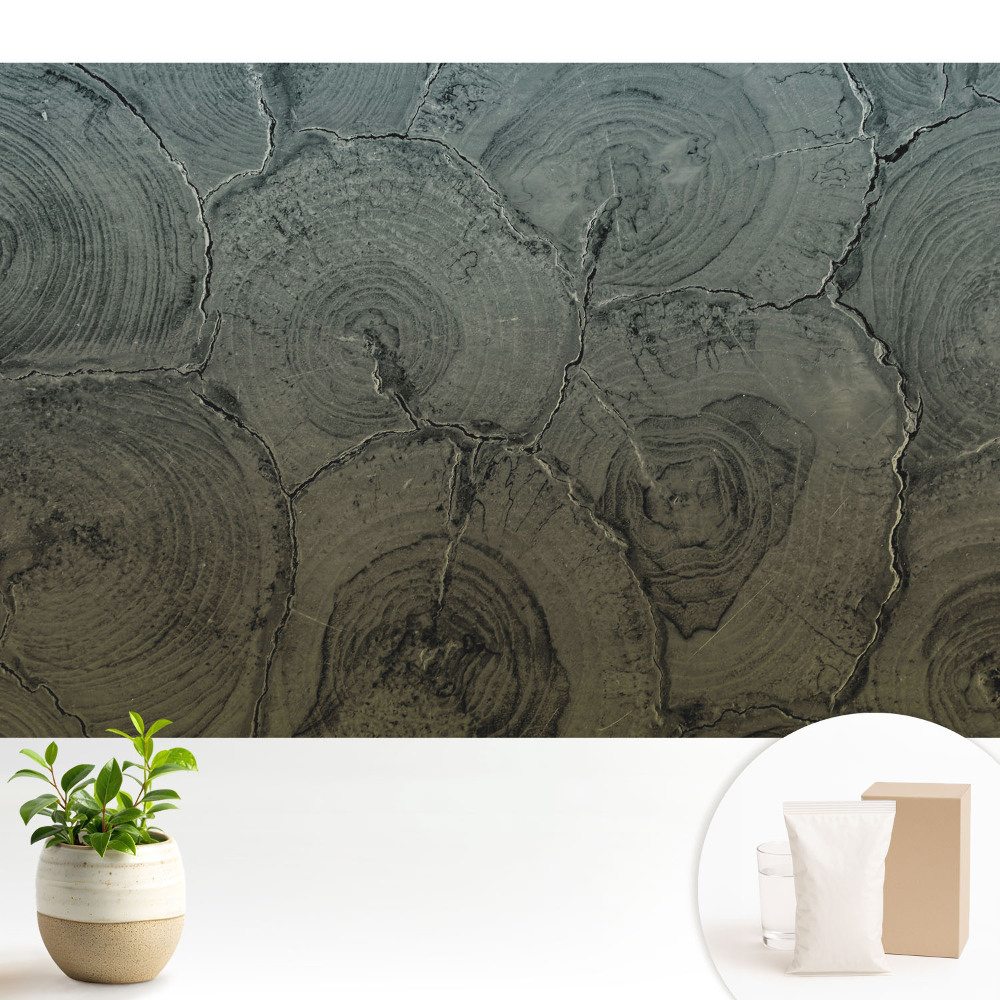 Luxusná tapeta Klasický vzor so sivým drevom