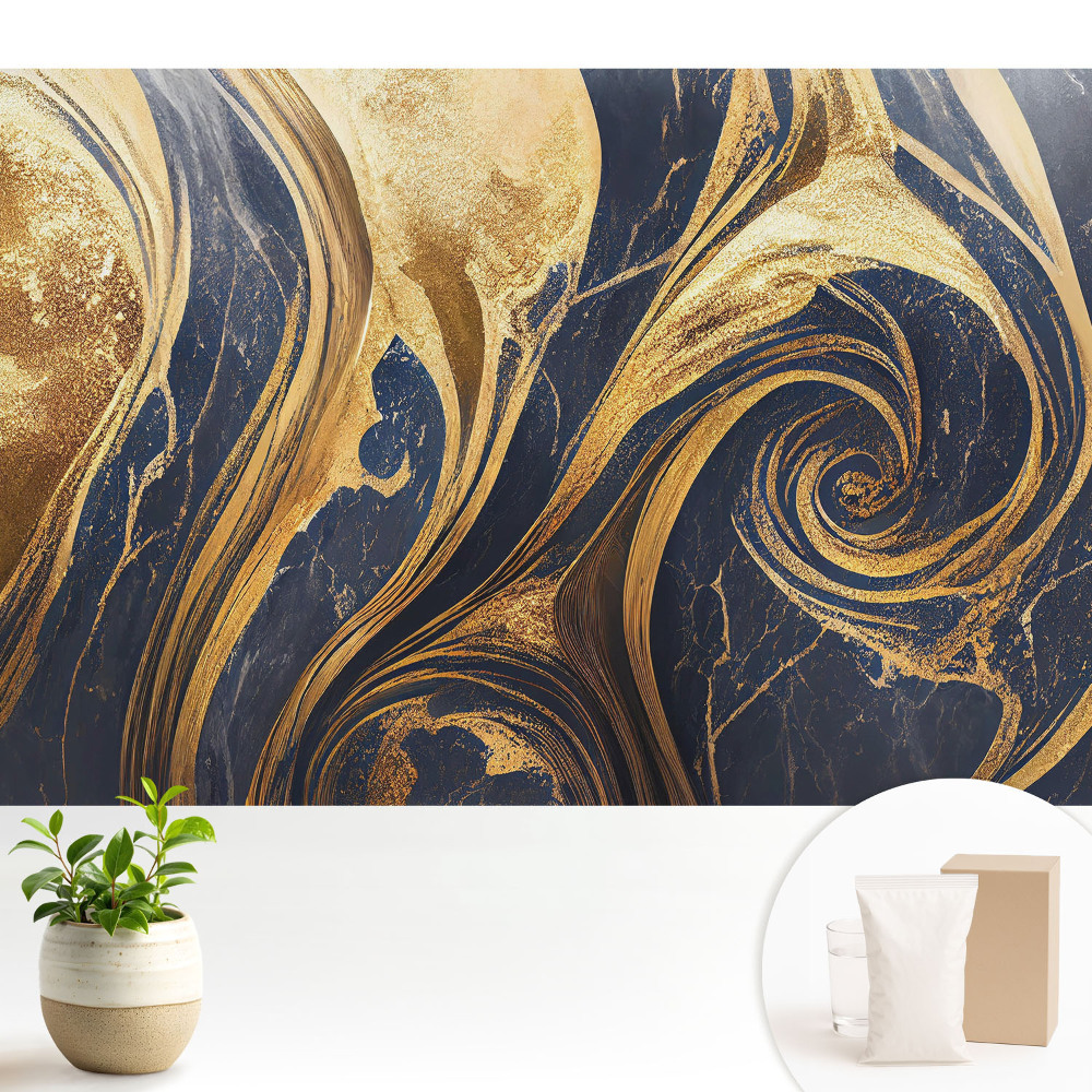 Tapeta do obývačky Elegantné abstraktné víry a čiary