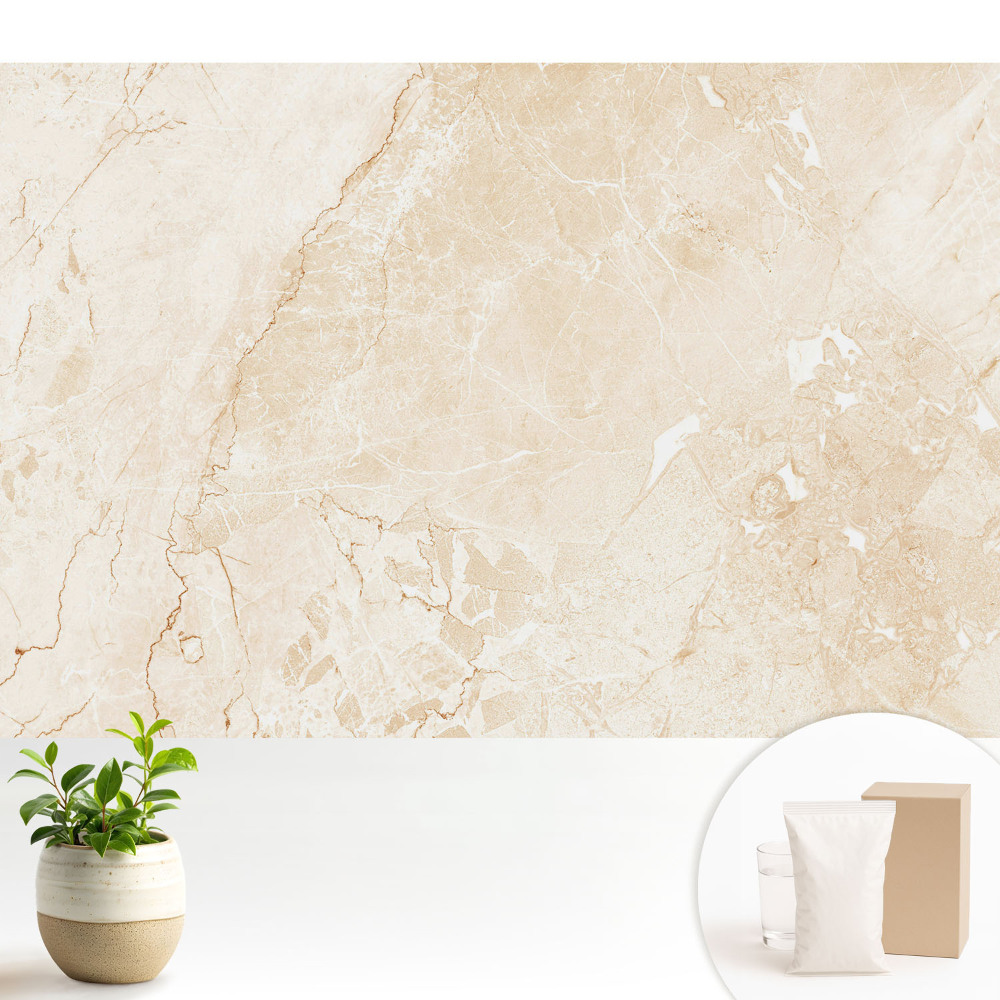 Tapeta do obývačky Elegantný béžový mramor