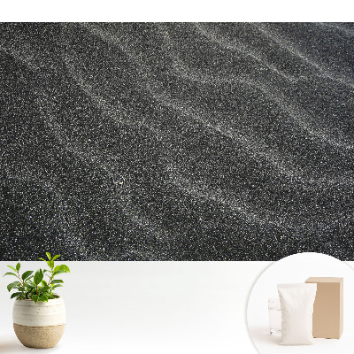 Tapeta do obývačky Vlnité čiary na tmavom pozadí