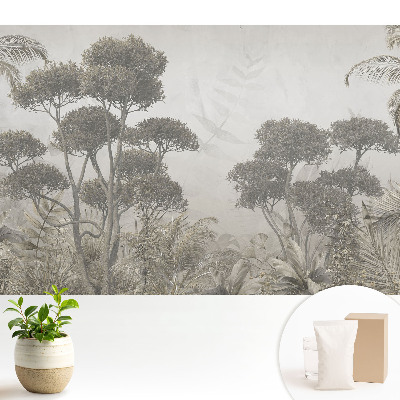 Luxusná tapeta s motívom exotického lesa v rustikálnom štýle