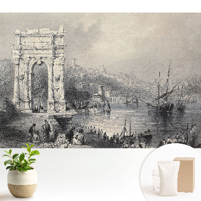 Luxusná tapeta Historický prístav so starobylým oblúkom