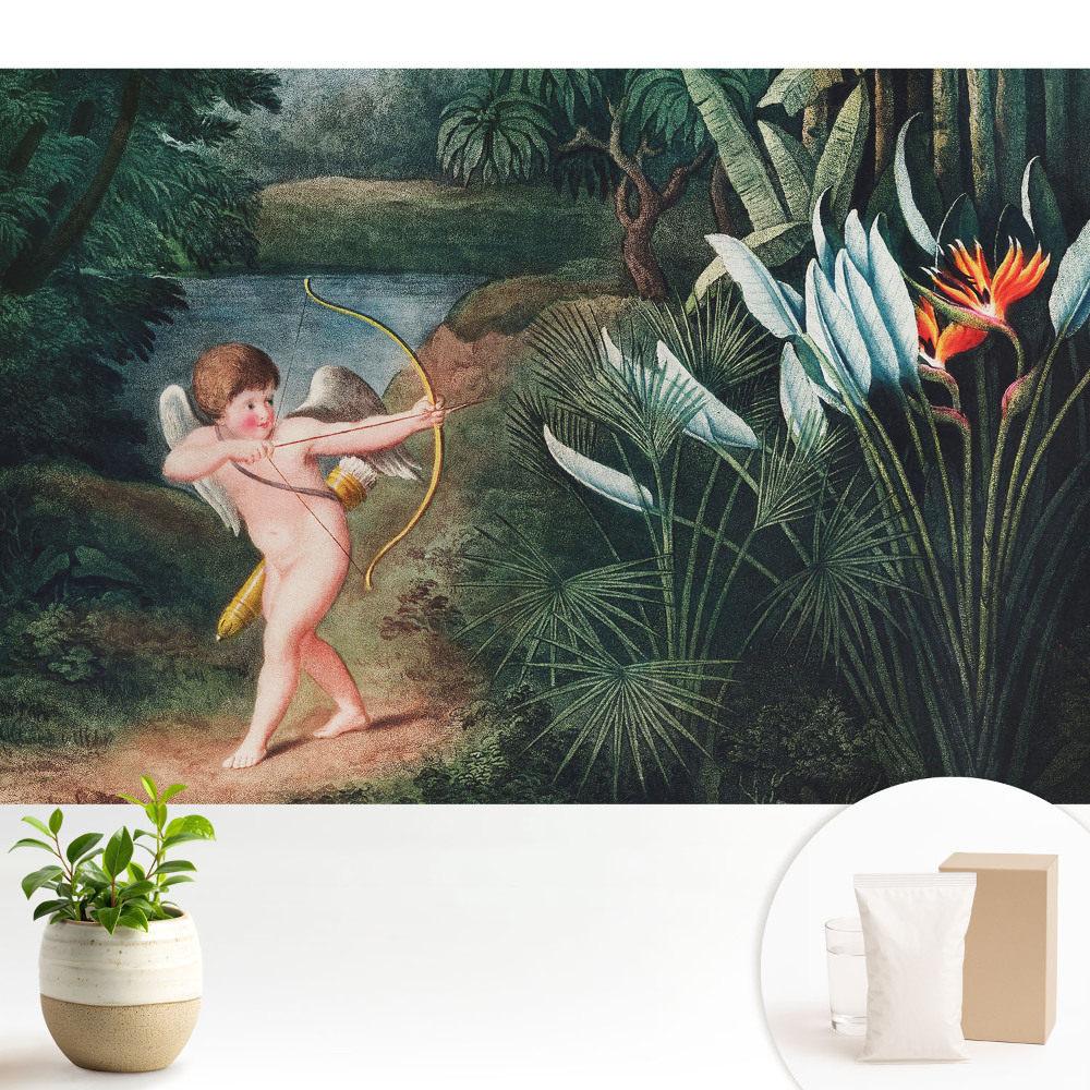 Tapeta Amor v čarovnej krajine