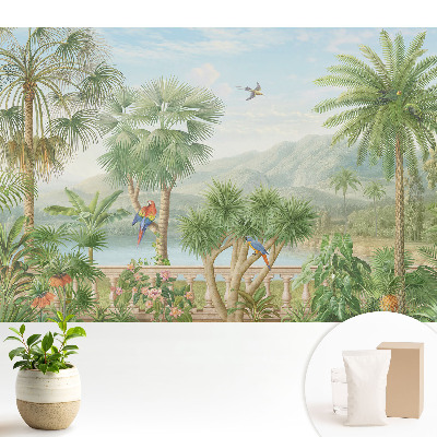 Tapeta Tropický výhľad na oázu prírody