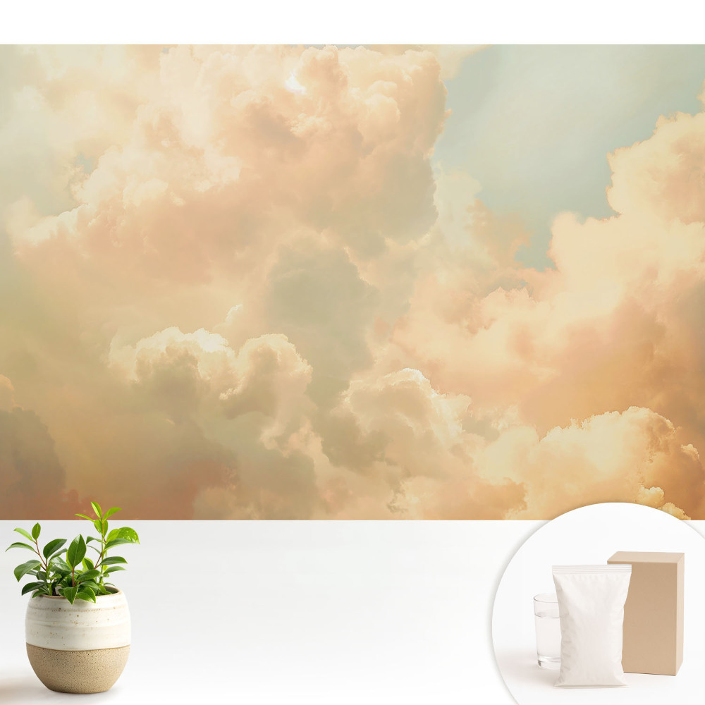 Tapeta do obývačky Pastelové oblaky sny o mieri