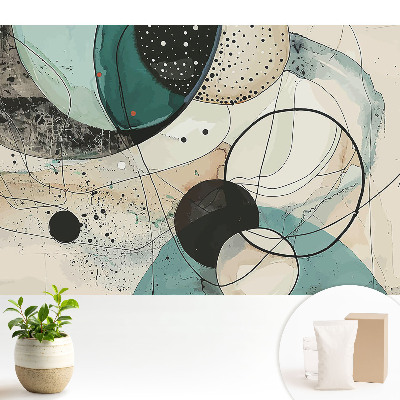 Luxusná tapeta Abstraktná geometrická kompozícia