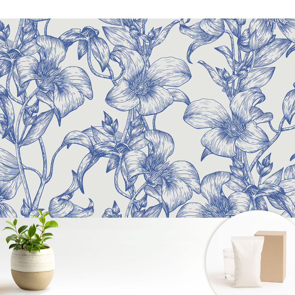 Tapeta na stenu Elegantný klasický kvetinový vzor