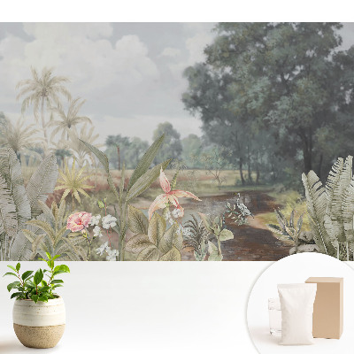 Tapeta do obývačky Tropická oáza zelene