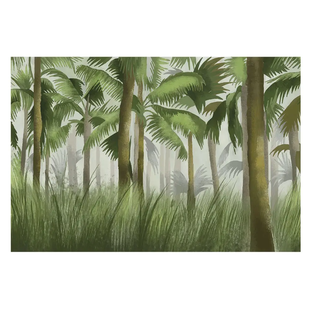 Tapeta s exotickou tropickou vegetáciou