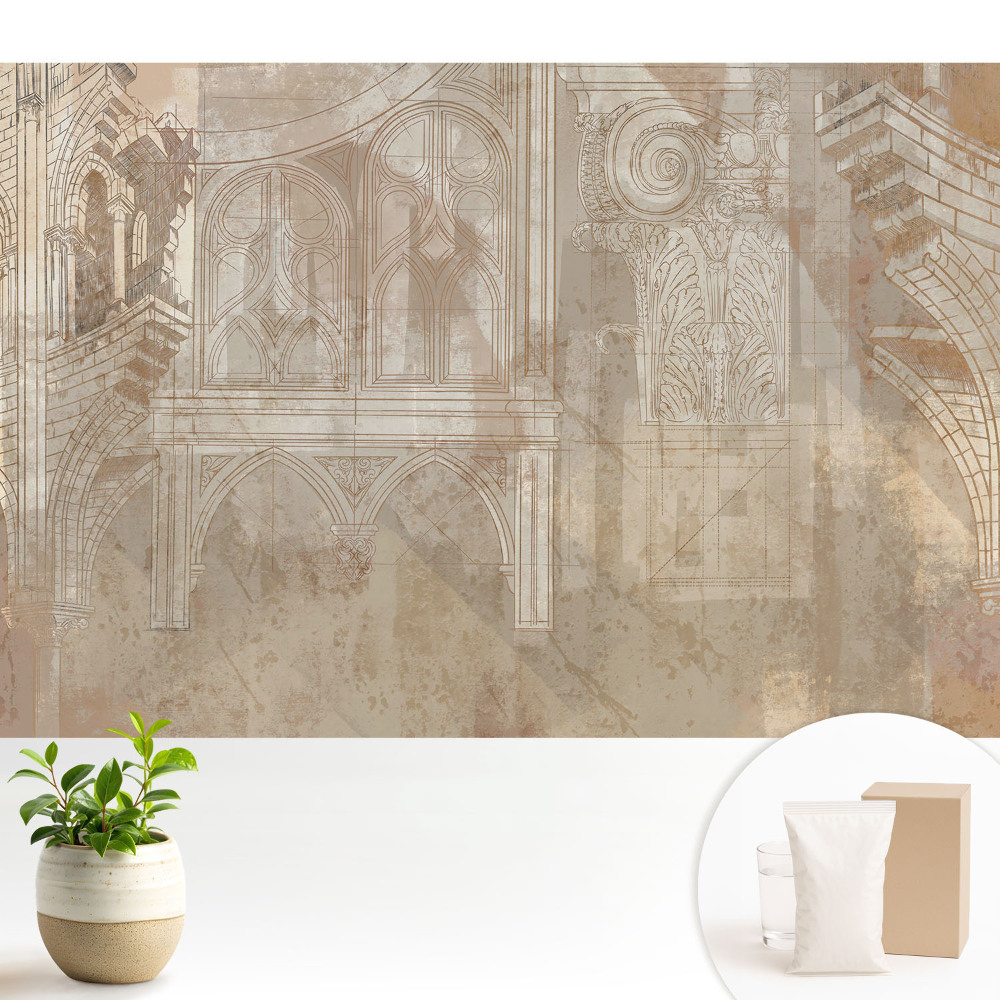 Tapeta na stenu Architektonické detaily v klasickej kompozícii