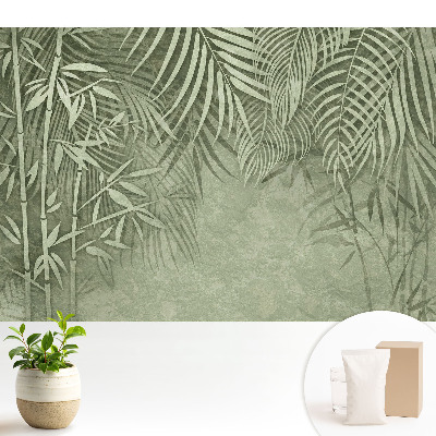 Tapeta na stenu Bambusové motívy v zelených tónoch