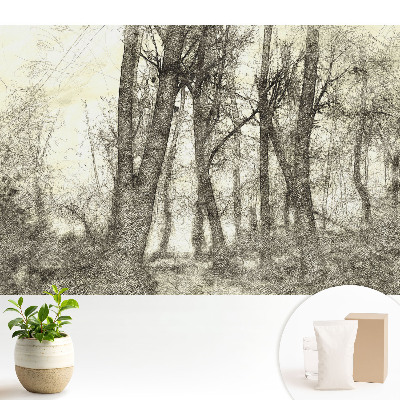 Tapeta do obývačky Atmosférická krajina lesa