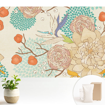 Tapeta na stenu Abstrakcie rastlín sviežosť útulnosť