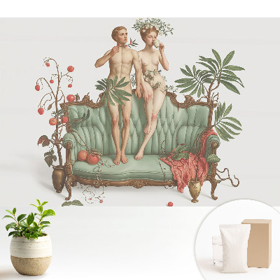 Luxusná tapeta s klasickým symetrickým surrealistickým motívom