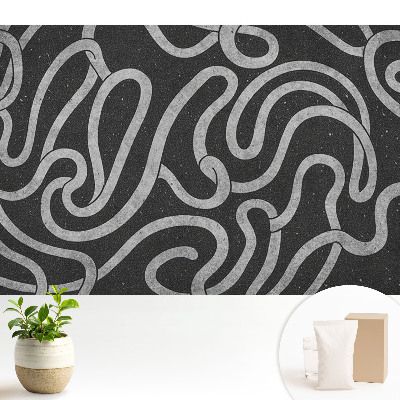 Luxusná tapeta Vlnité čiary a abstraktné tvary