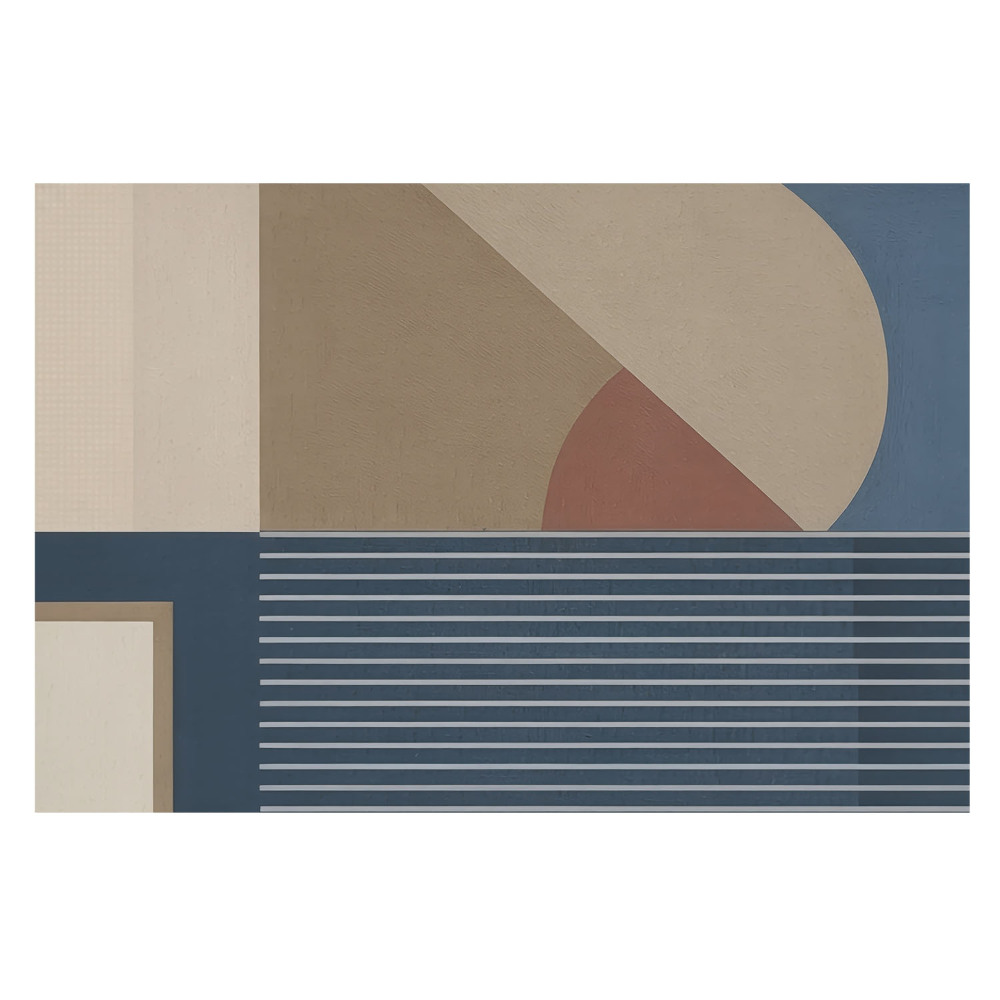 Tapeta do obývačky s geometrickým minimalistickým vzorom