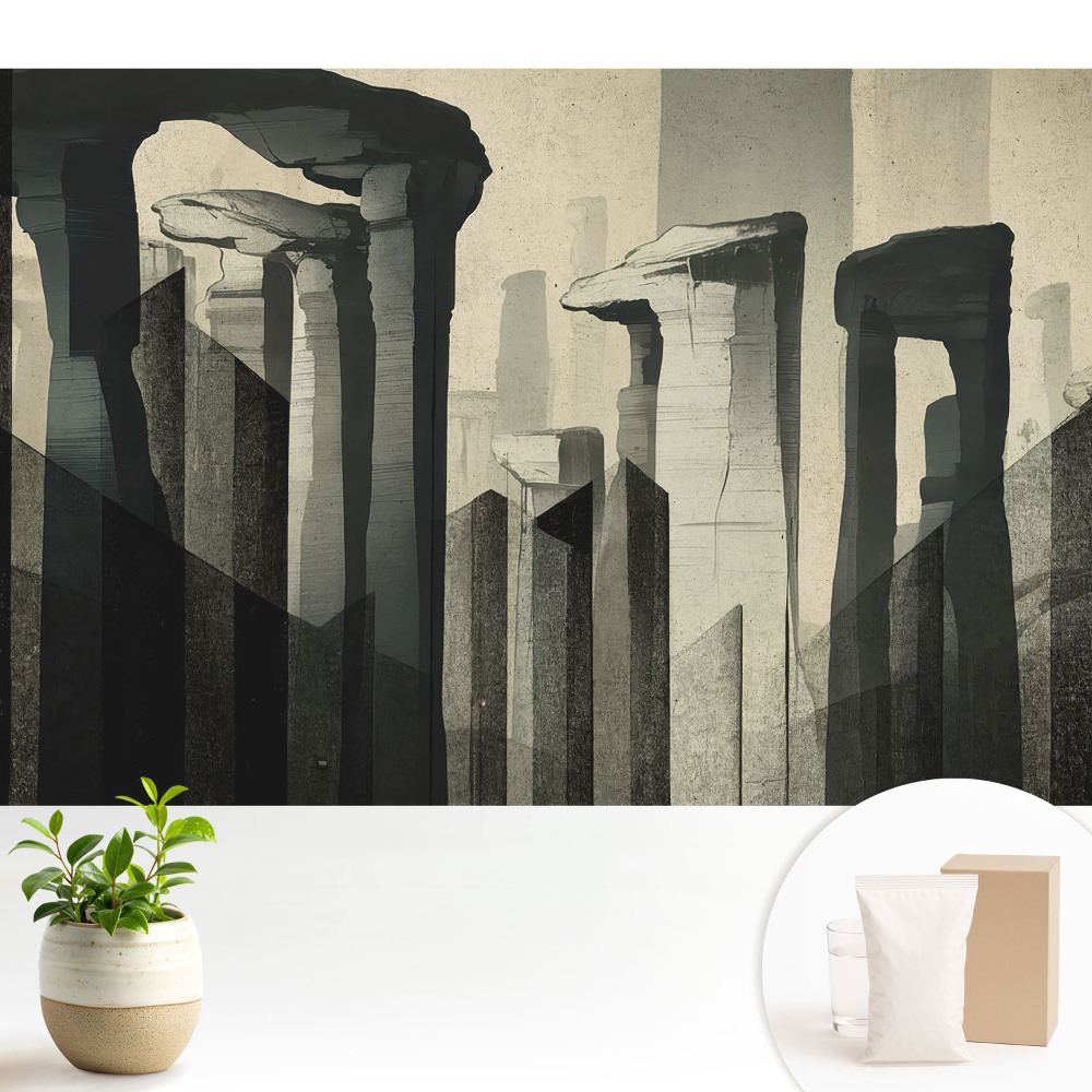Tapeta Monumentálne stĺpy so symetrickými kompozíciami