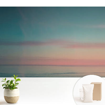 Tapeta do obývačky s motívom pastelovej horizontálnej krajiny