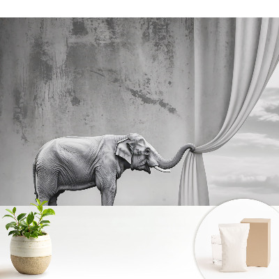 Tapeta na stenu s motívom slona v surrealistickom svete