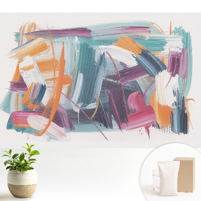 Tapeta do obývačky s farebnou abstrakciou plnou energie