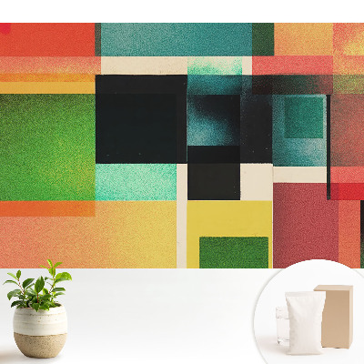 Tapeta do obývačky Farebné geometrické tvary