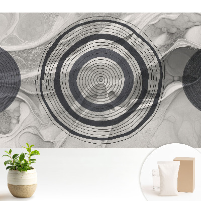 Tapeta na stenu Tonálna abstrakcia sústredných kruhov