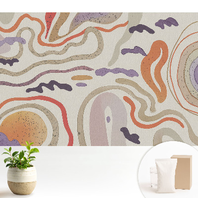 Tapeta Farebné abstraktné čiary a tvary