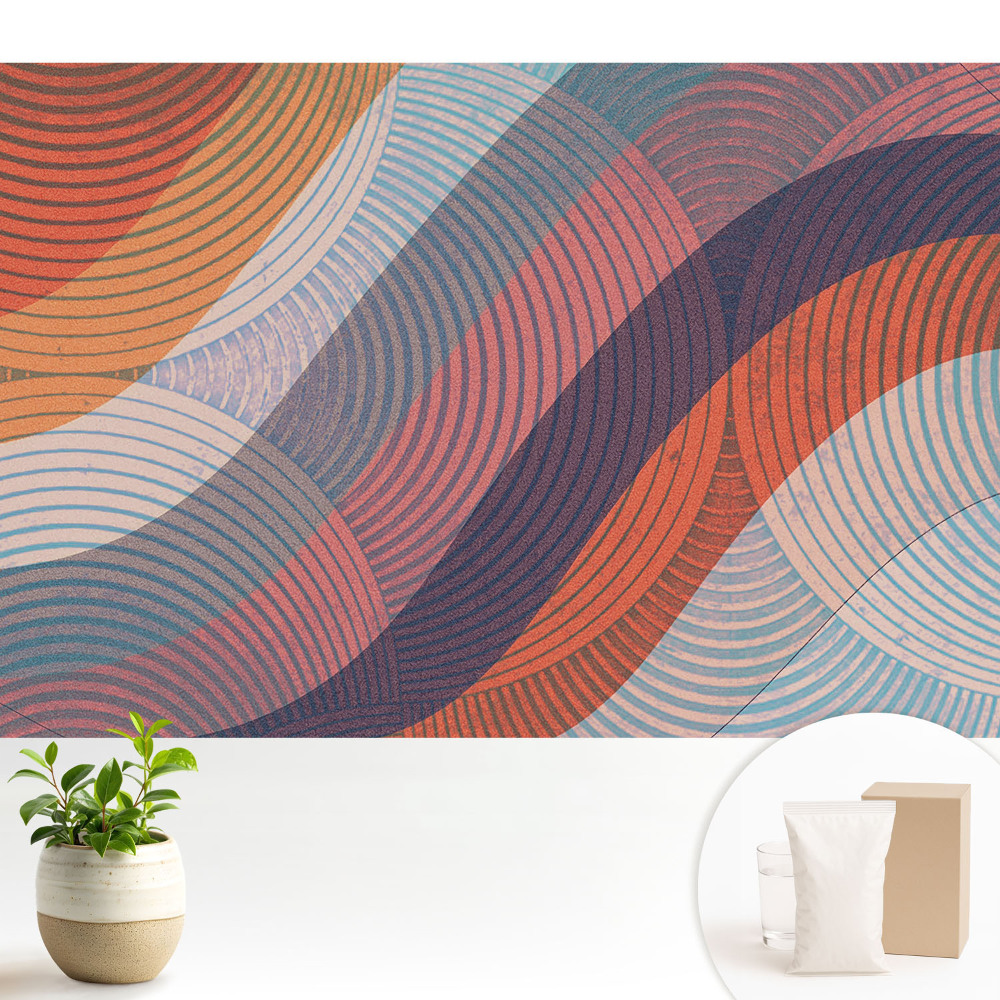 Tapeta Abstraktné farebné vlnovky
