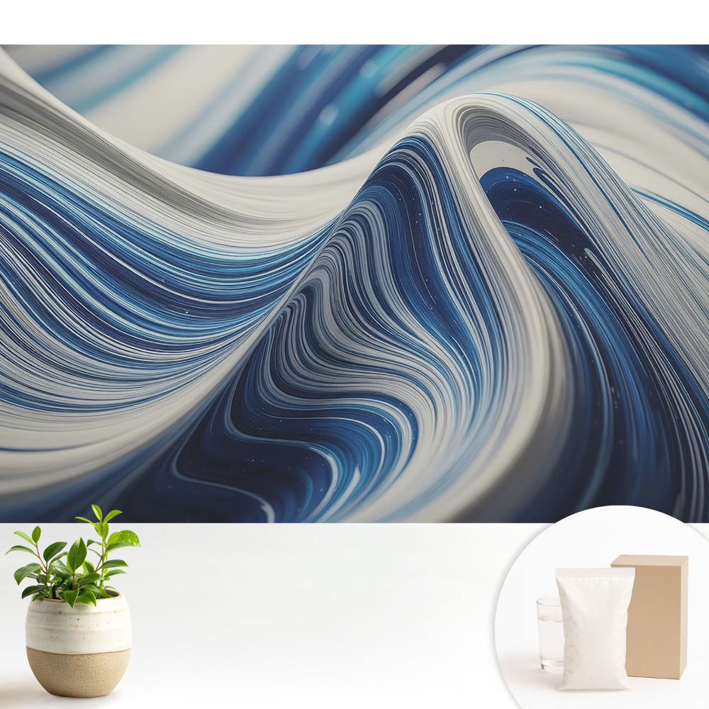 Tapeta Abstraktné modré vlny