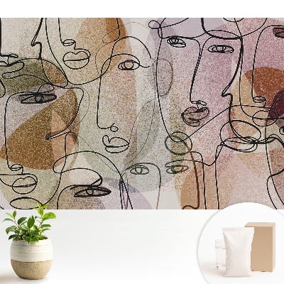 Tapeta na stenu Abstraktné tváre v modernom štýle