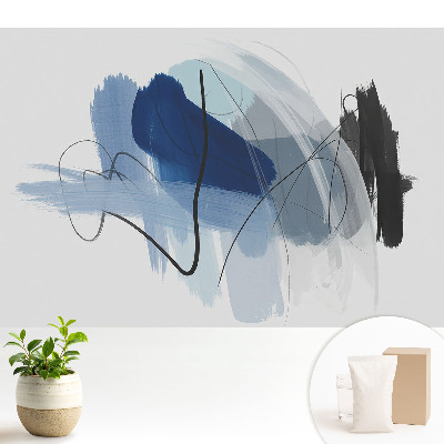 Tapeta Abstraktné línie a farby v modernom štýle